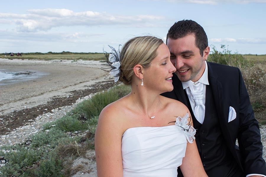 photo de couple plage mariage 56