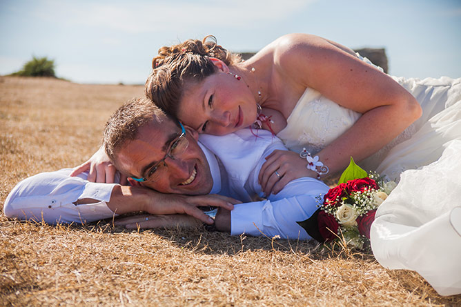 photo de couple mariage nature